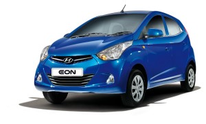 compact hatchback hyundai eon blue