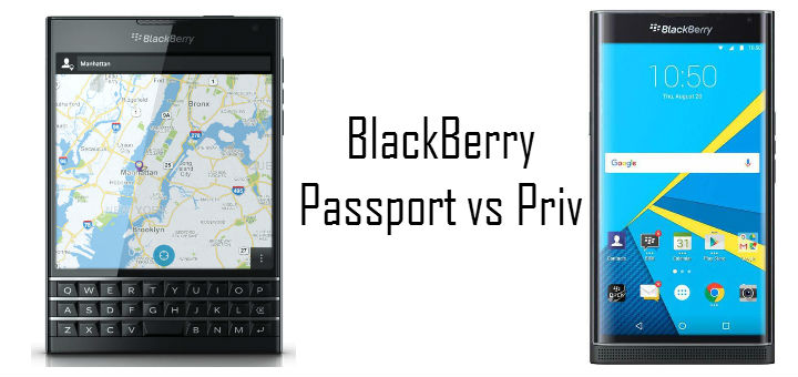 Blackberry Passport vs Priv