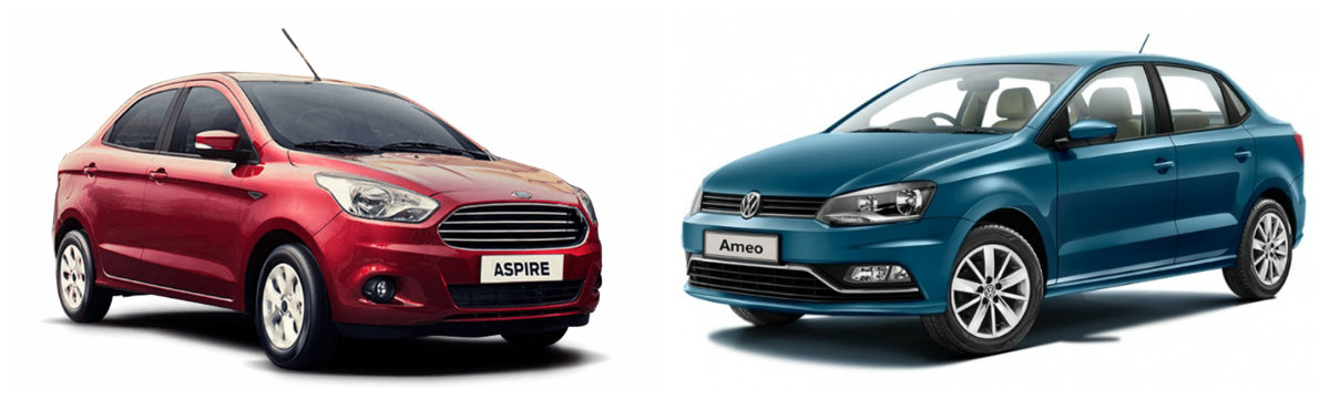 Ford Figo Aspire vs. Volkswagen Ameo