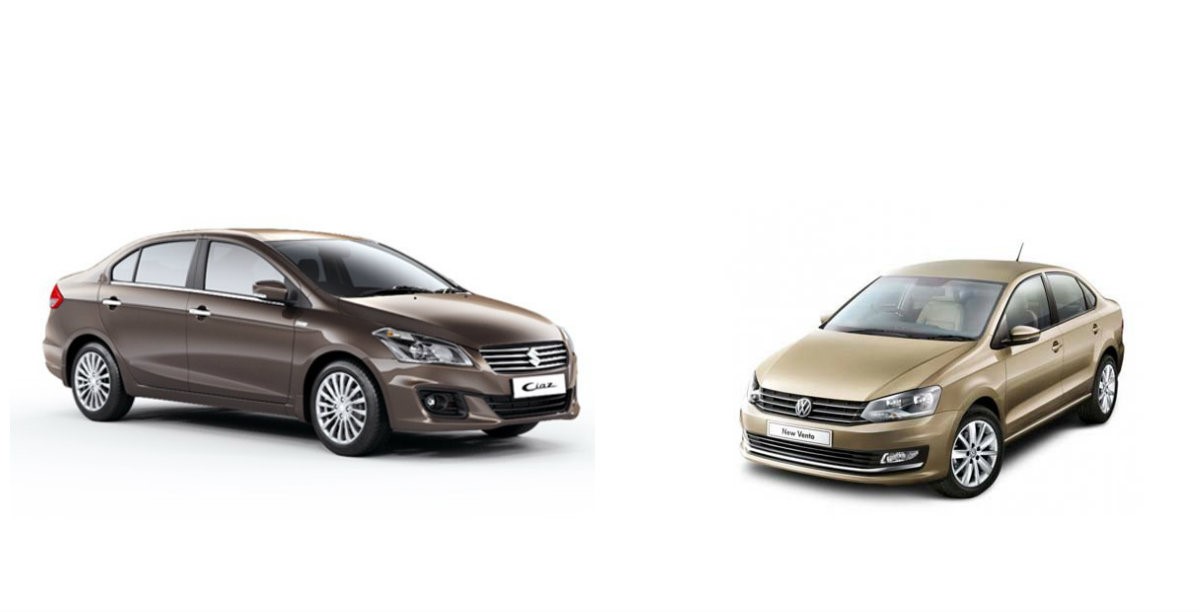 Maruti Suzuki Ciaz vs. Volkswagen Vento