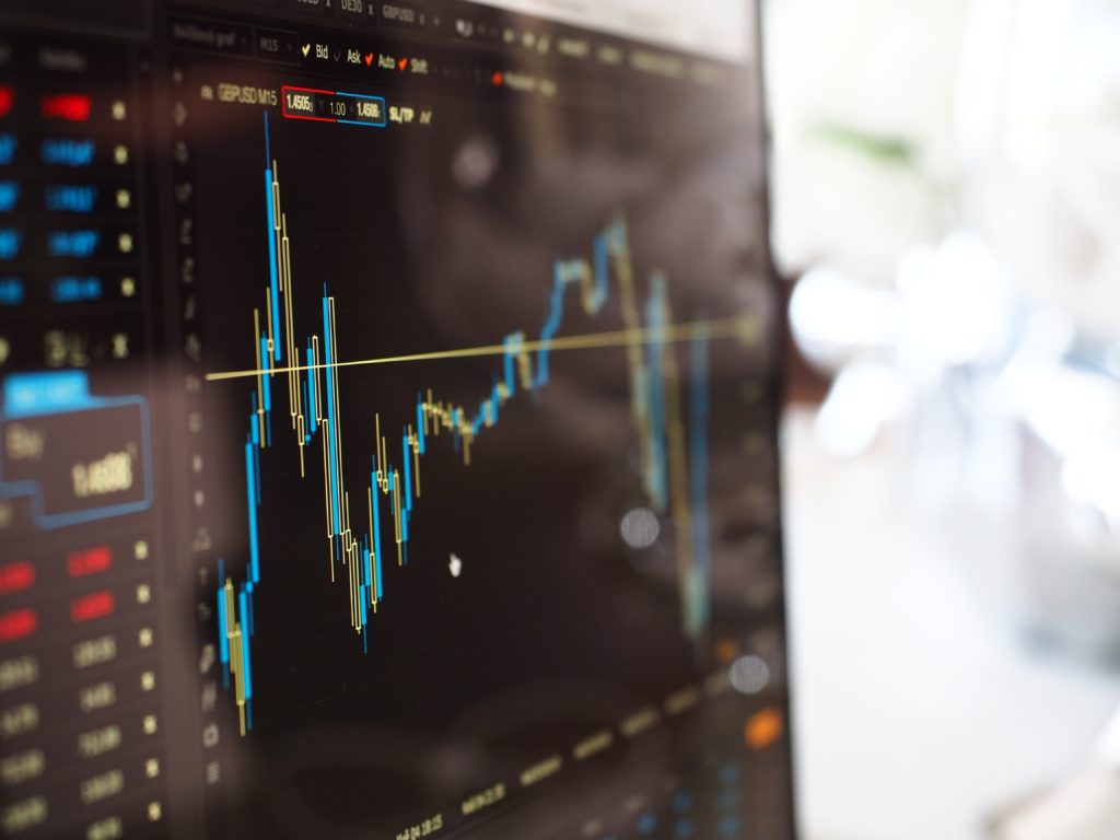 Trading Cryptocurrency Blur Chart Data